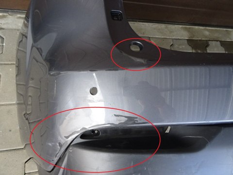 Zderzak tył tylny Lexus NX 300h 200t 2014- kratki