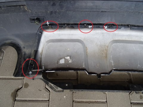 Zderzak tył tylny Range Rover Sport II 13- PDC