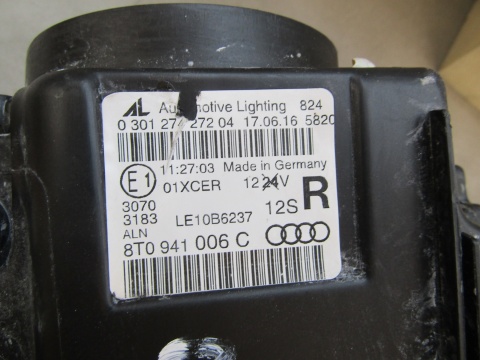 LAMPA PRZÓD AUDI A5 8T0 LIFT KSENON NIESKRĘTNY + LED 11-16 RH 8T0941006C