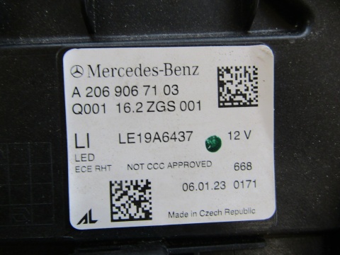 LAMPA PRZÓD MERCEDES C-KLASA W206 LED HIGH PERFORMANCE 22- LH A2069067103