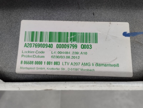 Listwa progowa lewa Mercedes E-klasa W207 AMG Cabrio 207 09-17