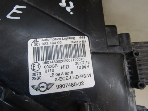 LAMPA PRZÓD MINI COUNTRYMAN R60 10-17 KSENON NIESKRĘTNY RH PRAWA