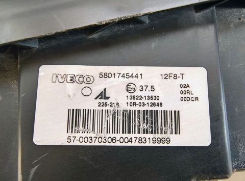 LAMPA PRZÓD IVECO STRALIS LEWA LH KSENON 13-16 5801745441