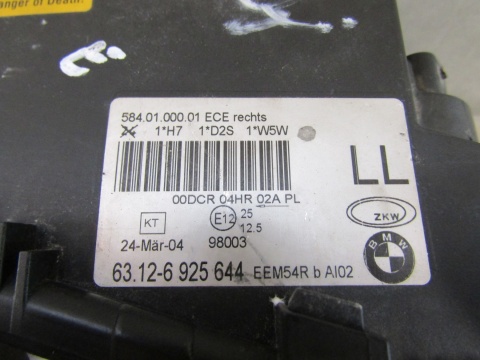 Lampa przód BMW 3 E46 XENON SEDAN KOMBI LIFT 02-05 RH PRAWA 6925644